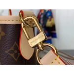 Louis Vuitton LV Women Neverfull BB Beige Monogram Coated Canvas Natural Cowhide Leather - Imagen 11