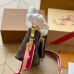 Louis Vuitton LV Women Neverfull BB Peony Pink Monogram Coated Canvas Natural Cowhide Leather - Image 7