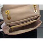 Louis Vuitton LV Women New Wave Chain Bag GM Dark Taupe Quilted Smooth Calf Leather - Image 6