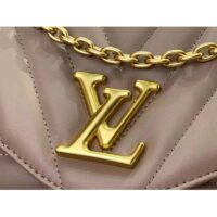 Louis Vuitton LV Women New Wave Chain Bag GM Dark Taupe Quilted Smooth Calf Leather (12)
