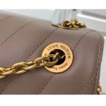 Louis Vuitton LV Women New Wave Chain Bag GM Dark Taupe Quilted Smooth Calf Leather - Image 8