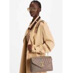 Louis Vuitton LV Women New Wave Chain Bag GM Dark Taupe Quilted Smooth Calf Leather - Image 11