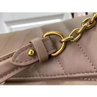 Louis Vuitton LV Women New Wave Chain Bag GM Dark Taupe Quilted Smooth Calf Leather (12)