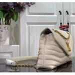 Louis Vuitton LV Women New Wave Chain Bag GM Ivory Quilted Smooth Calf Leather - Image 4
