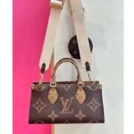 Louis Vuitton LV Women OnTheGo East West Giant Monogram Monogram Reverse Coated Canvas - Image 2