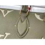 Louis Vuitton LV Women Onthego PM Light Khaki Cream Monogram Empreinte Embossed Grained Cowhide Leather - Image 7