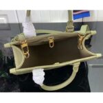 Louis Vuitton LV Women Onthego PM Light Khaki Cream Monogram Empreinte Embossed Grained Cowhide Leather - Image 6