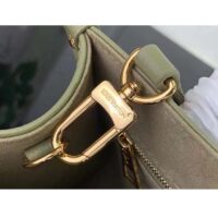 Louis Vuitton LV Women Onthego PM Light Khaki Cream Monogram Empreinte Embossed Grained Cowhide Leather (1)