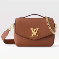 Louis Vuitton LV Women Oxford Cognac Grained Calf Leather Microfiber Lining (3)