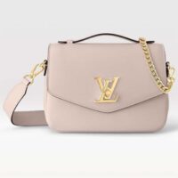 Louis Vuitton LV Women Oxford Greige Grained Calf Leather Microfiber Lining (9)