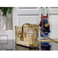 Louis Vuitton LV Women Petite Malle Handbag Royal Garden Soft Shine Alligator Leather (5)