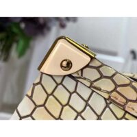 Louis Vuitton LV Women Petite Malle Handbag Royal Garden Soft Shine Alligator Leather (5)