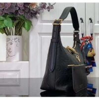 Louis Vuitton LV Women Sac Sport Crème Black Embossed Supple Grained Cowhide Leather (8)
