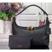 Louis Vuitton LV Women Sac Sport Crème Black Embossed Supple Grained Cowhide Leather (8)