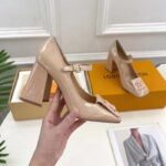 Louis Vuitton LV Women Shake Pump Nude Pink Patent Calf Leather Lambskin 8.5 CM Heel – Image 6