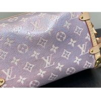 Louis Vuitton LV Women Side Trunk Rose Monogram Coated Canvas Cowhide Leather (1)