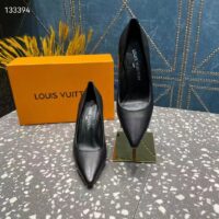 Louis Vuitton LV Women Sparkle Pump Black Lamb Leather Outsole 9.5 Cm Heel (7)