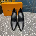 Louis Vuitton LV Women Sparkle Pump Black Lamb Leather Outsole 9.5 Cm Heel - Image 5