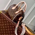 Louis Vuitton LV Women Speedy Bandoulière 20 Handbag Pink Orange Monogram Coated Canvas - immagine 4