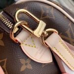 Louis Vuitton LV Women Speedy Bandoulière 20 Handbag Pink Orange Monogram Coated Canvas - immagine 10