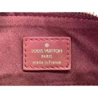 Louis Vuitton LV Women Speedy Bandoulière 25 Wine Red Monogram Empreinte Embossed Grained Cowhide Leather (1)