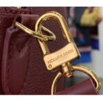 Louis Vuitton LV Women Speedy Bandoulière 25 Wine Red Monogram Empreinte Embossed Grained Cowhide Leather - Imagen 8