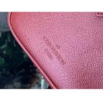 Louis Vuitton LV Women Speedy Bandoulière 25 Wine Red Monogram Empreinte Embossed Grained Cowhide Leather - Imagen 9