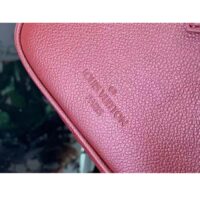 Louis Vuitton LV Women Speedy Bandoulière 25 Wine Red Monogram Empreinte Embossed Grained Cowhide Leather (1)