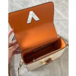 Louis Vuitton LV Women Twist MM Beige White Brown Grained Leather Cowhide – Bild 7