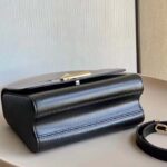 Louis Vuitton LV Women Twist MM Black Epi Grained Leather Cowhide Lock – Image 4