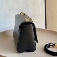 Louis Vuitton LV Women Twist MM Black Epi Grained Leather Cowhide Lock (5)
