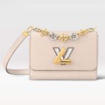 Louis Vuitton LV Women Twist MM Quartz Epi Grained Leather Cowhide Lock