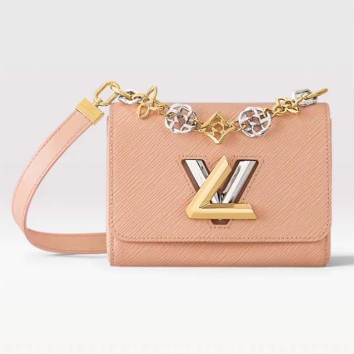 Louis Vuitton LV Women Twist PM Pink Epi Grained Leather Cowhide Lock