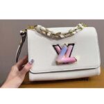 Louis Vuitton LV Women Twist PM Quartz White Epi Grained Cowhide Leather – Image 3