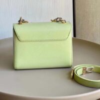 Louis Vuitton LV Women Twist PM Vert Noto Green Epi Grained Leather Cowhide Lock (4)