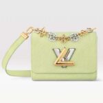 Louis Vuitton LV Donna Twist PM Vert Noto Verde Pelle Epi Granulata Vacchetta Lucchetto
