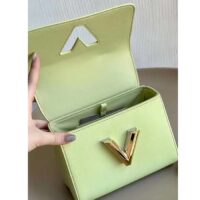 Louis Vuitton LV Women Twist PM Vert Noto Green Epi Grained Leather Cowhide Lock (4)