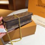 Louis Vuitton LV Women Wallet On Chain Lily Monogram Coated Canvas Flap Closure - Image 7