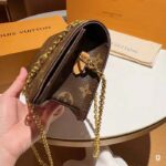 Louis Vuitton LV Women Wallet On Chain Lily Monogram Coated Canvas Flap Closure - Image 10