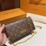 Louis Vuitton LV Women Wallet On Chain Lily Monogram Coated Canvas Flap Closure - Image 8