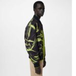 Louis Vuitton Men Graphic Cotton Bomber Jacket Relaxed Fit LV Dune Print Allover - Image 11