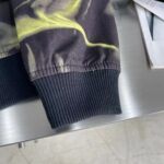 Louis Vuitton Men Graphic Cotton Bomber Jacket Relaxed Fit LV Dune Print Allover - Image 8