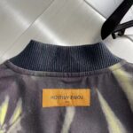 Louis Vuitton Men Graphic Cotton Bomber Jacket Relaxed Fit LV Dune Print Allover - Image 9