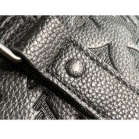 Louis Vuitton Unisex LV Keepall Bandoulière 50 Black Monogram Shadow Embossed Leather Cowhide (10)