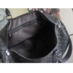 Louis Vuitton Unisex LV Keepall Bandoulière 50 Black Monogram Shadow Embossed Leather Cowhide – Bild 6