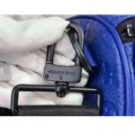 Louis Vuitton Unisex LV Keepall Bandoulière 50 Racing Blue Embossed Taurillon Monogram Cowhide Leather - Imagen 9