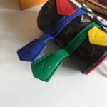 Louis Vuitton Unisex LV Mister Keepall Key Holder Bag Charm Monogram Eclipse Coated Canvas Leather - Image 9