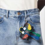 Louis Vuitton Unisex LV Mister Keepall Key Holder Bag Charm Monogram Eclipse Coated Canvas Leather - Image 13