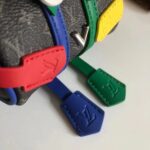 Louis Vuitton Unisex LV Mister Keepall Key Holder Bag Charm Monogram Eclipse Coated Canvas Leather - Image 12