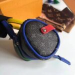 Louis Vuitton Unisex LV Mister Keepall Key Holder Bag Charm Monogram Eclipse Coated Canvas Leather - Image 8